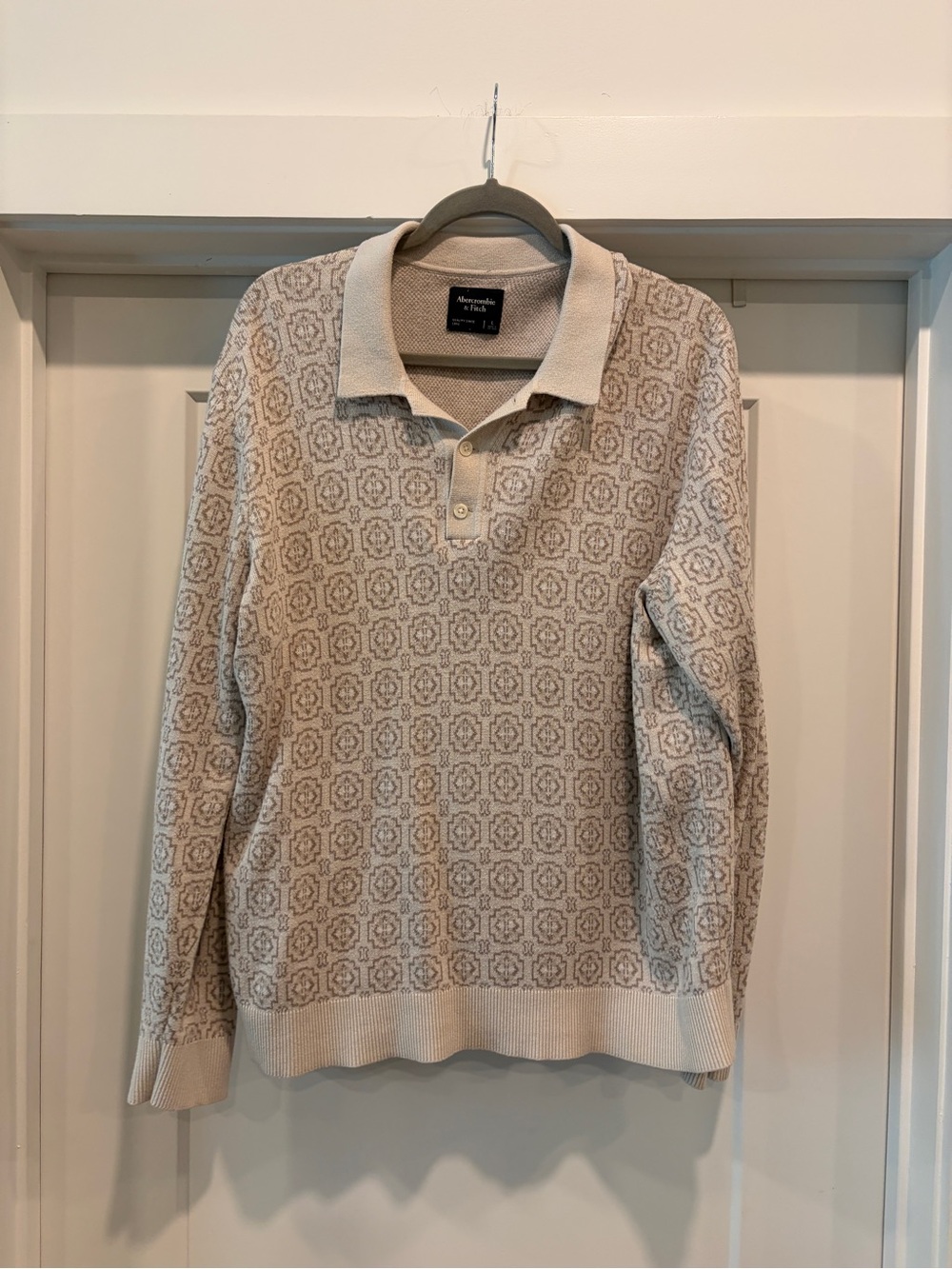 Abercrombie & Fitch Long Sleeve Sweater Polo